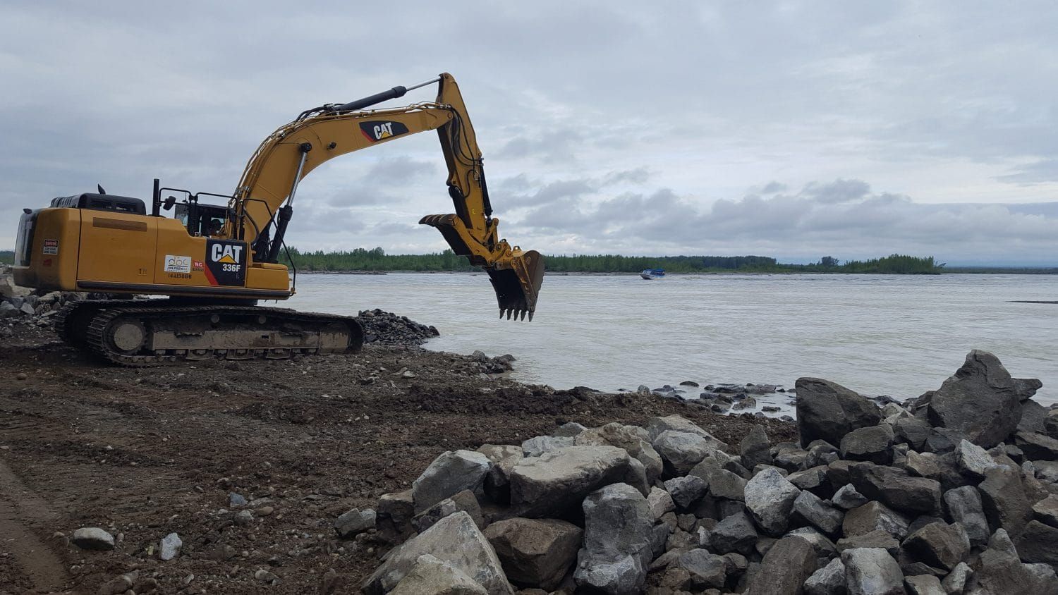 Crews work around the clock on Talkeetna dike repair