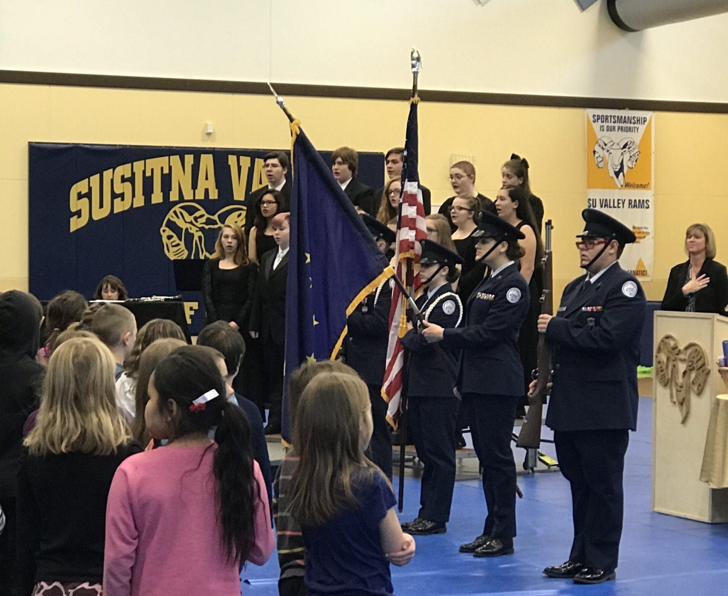 Local schools honor veterans with joint assembly