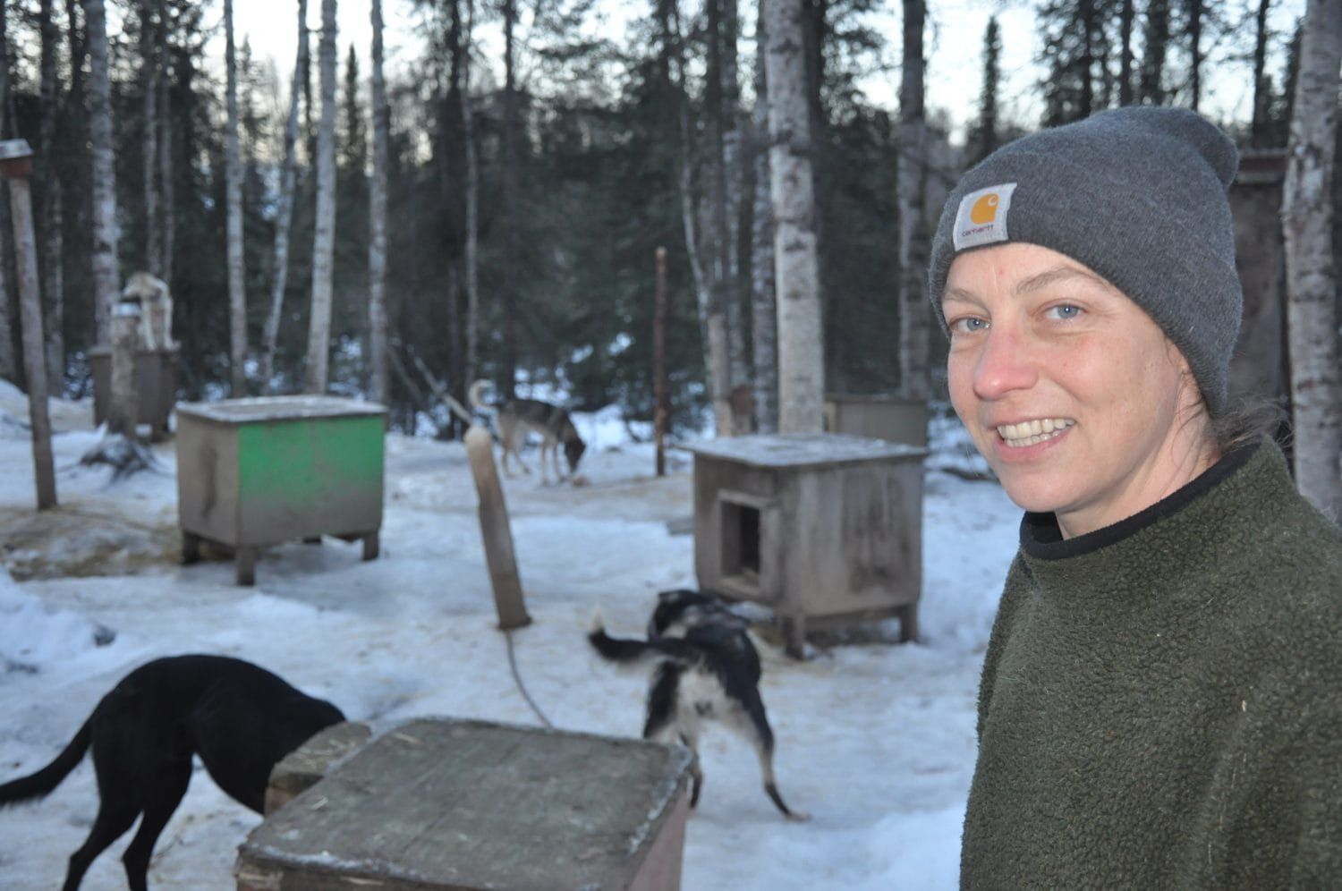 Anja Radano prepares for her first Iditarod