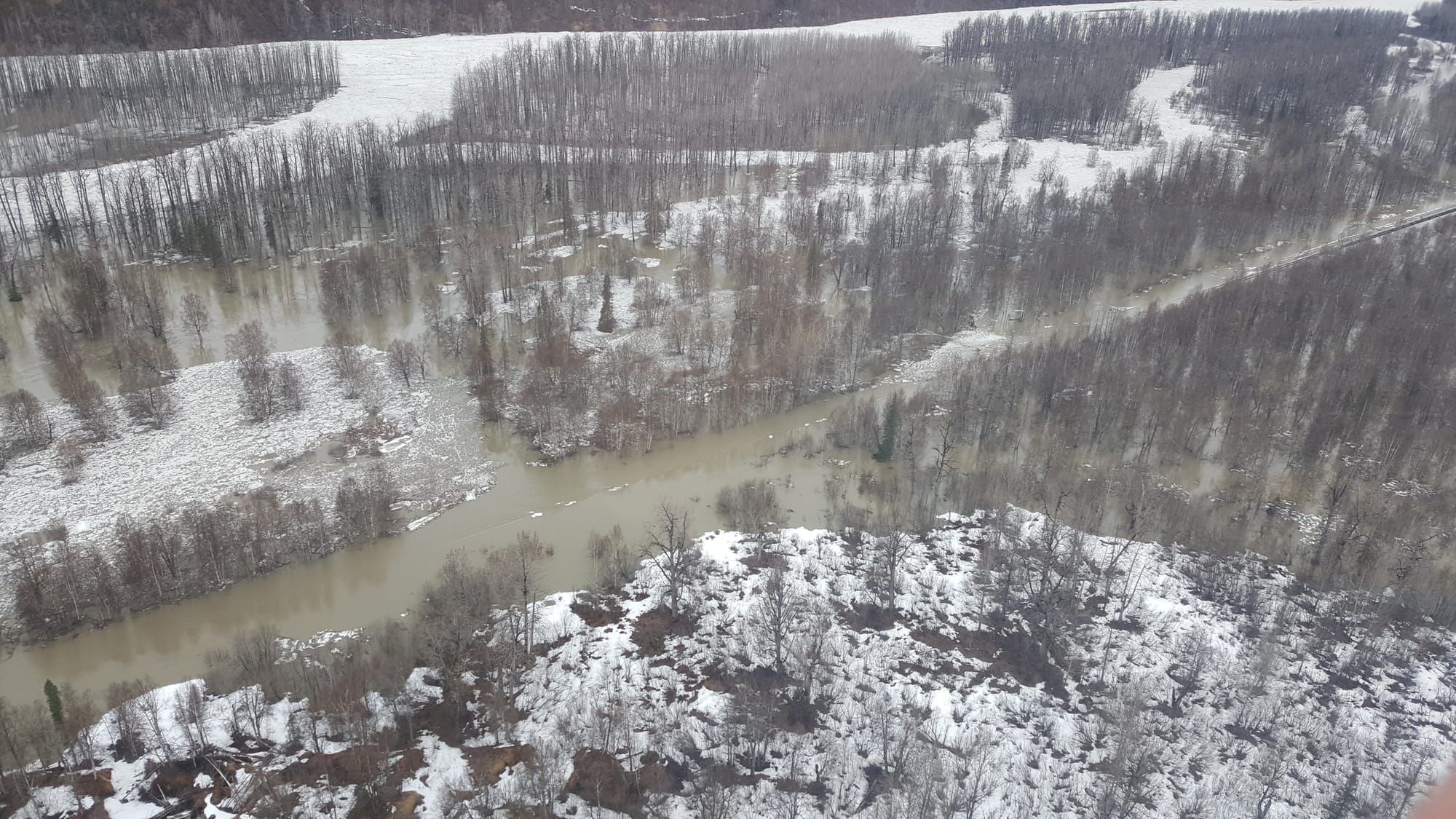 Ice jam cancels railroad traffic north of Talkeetna