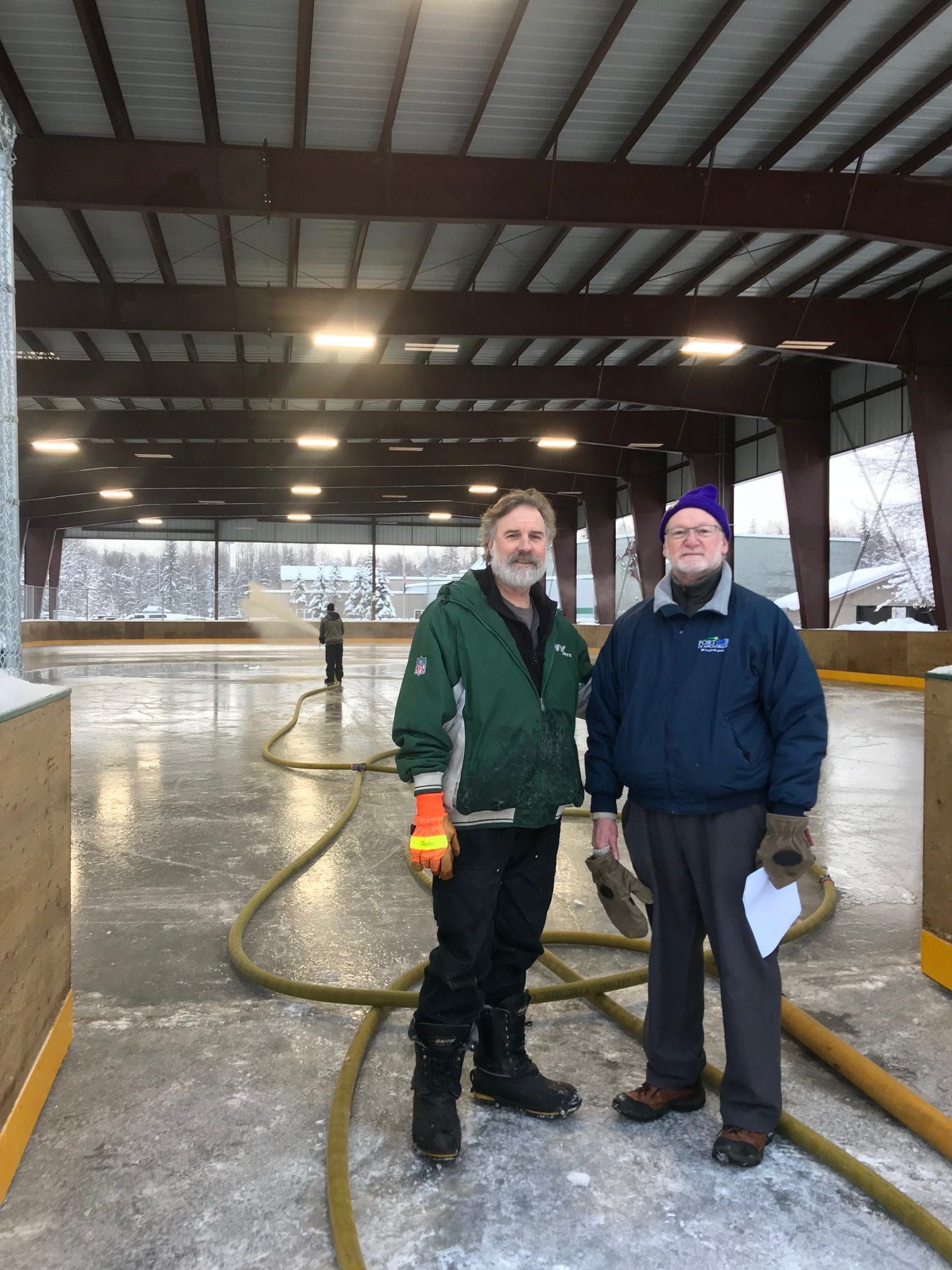 Talkeetna ice rink almost ready for skating