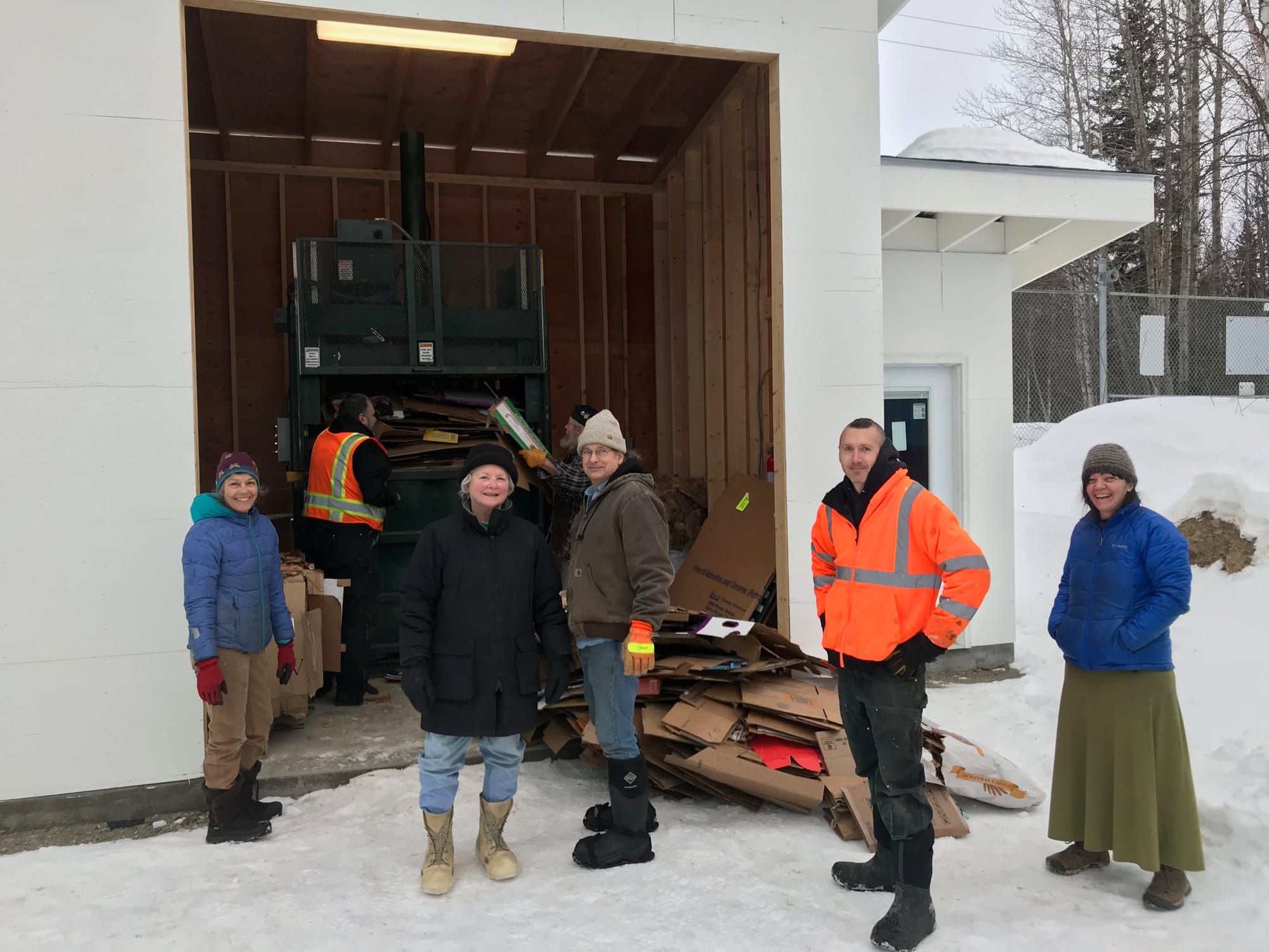 Cardboard baler comes online at Talkeetna Transfer Site