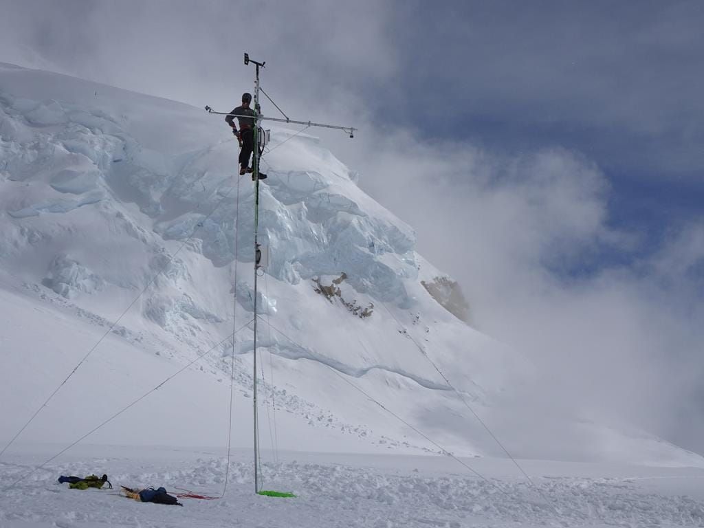 Denali Report for April 26th, 2019:  Weather stations survive Alaska Range Winter