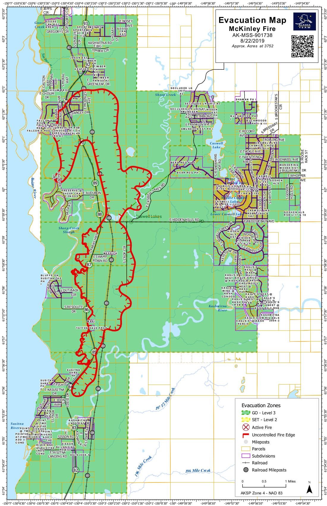 Morning fire update for 8/22