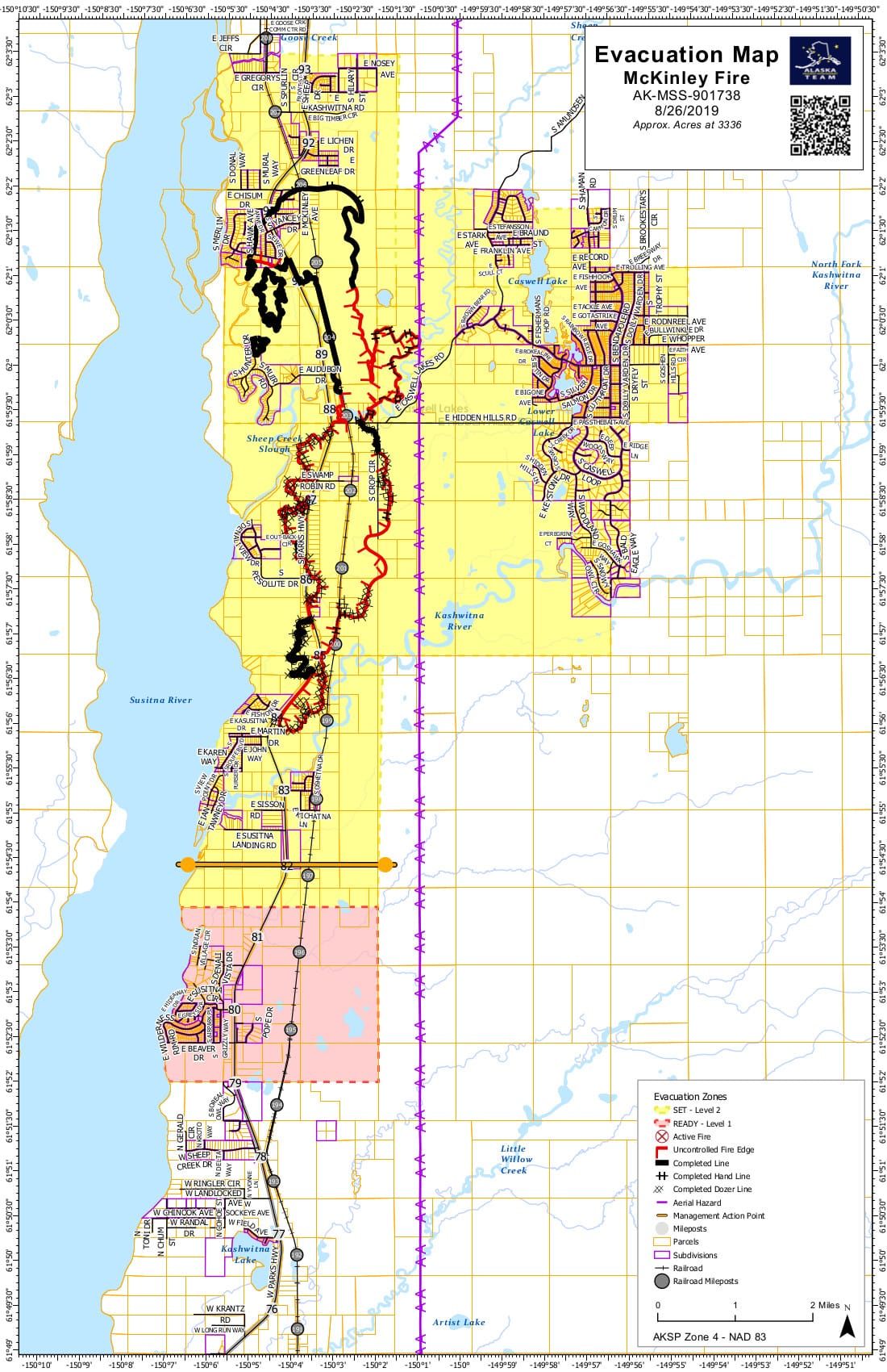 McKinley Fire update for Monday, August 26th.
