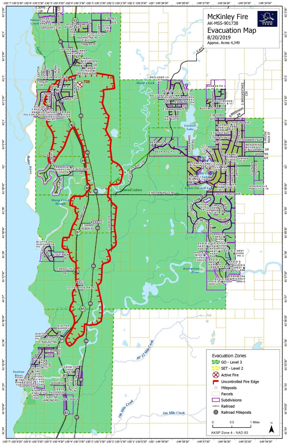 Valley fire updates for the evening of 8/20