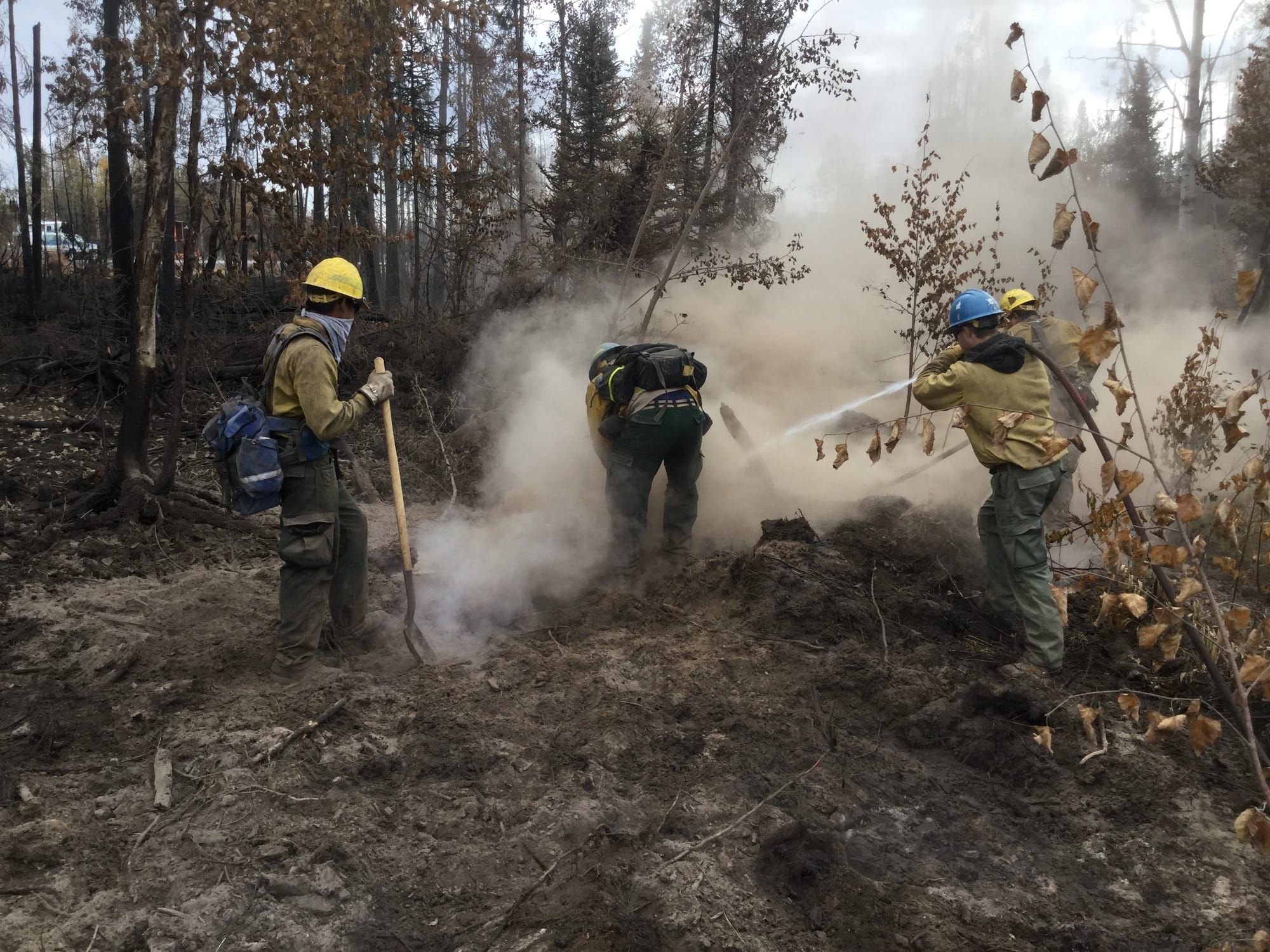 Deshka, McKinley Fire mop-up continues.  Some personnel and equipment moving out