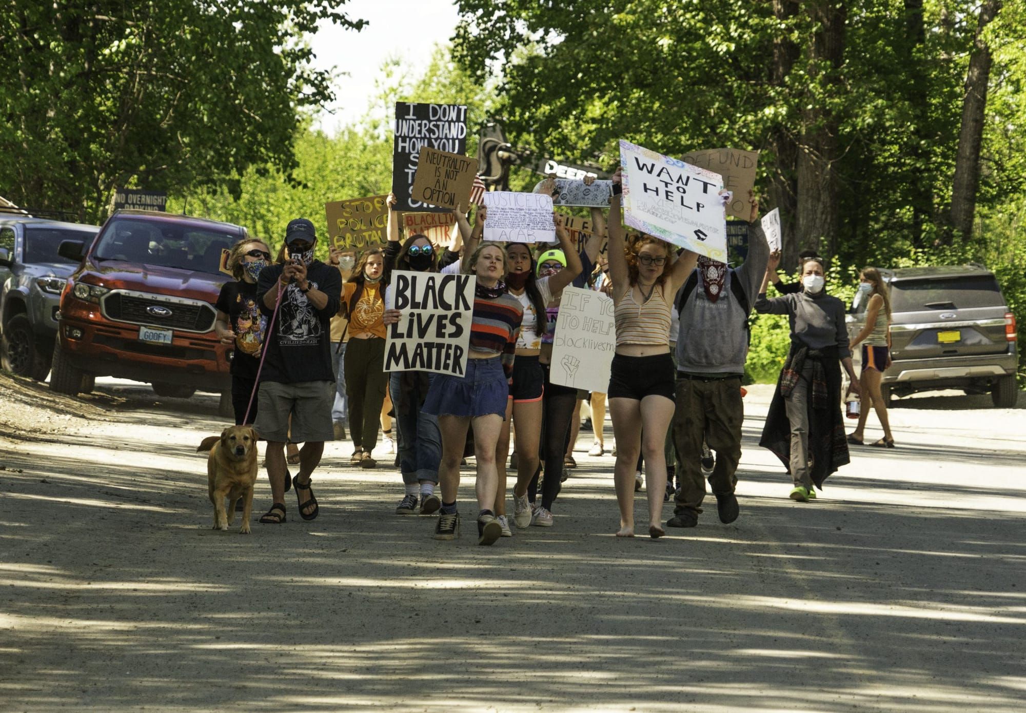 Peaceful protest and march held in Talkeetna in support of Black Lives Matter