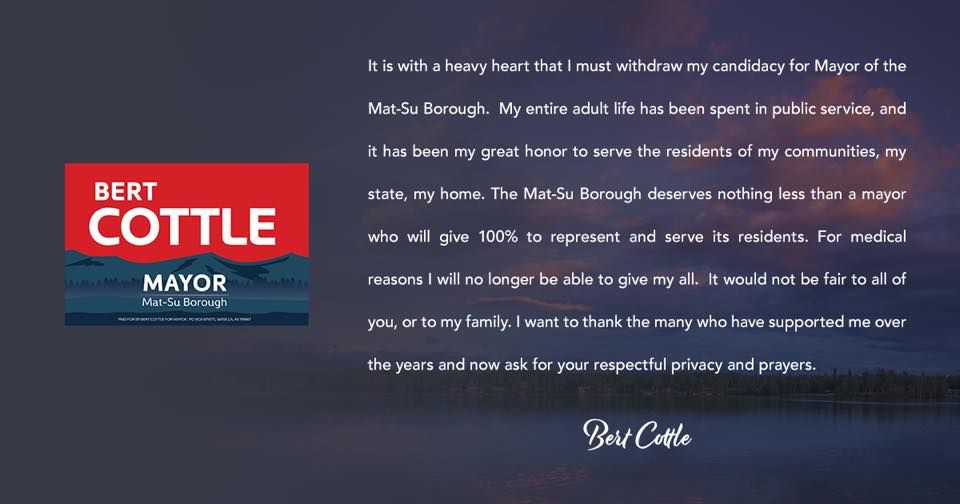 Cottle withdraws from Borough Mayor race
