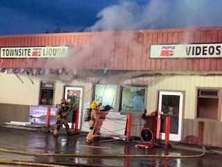Fire damages Willow Townsite business Sunday evening