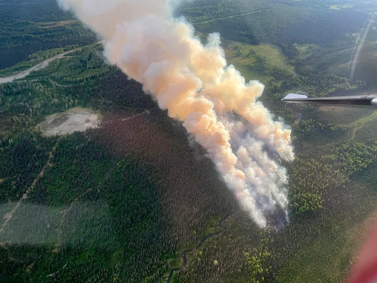 Lightning-caused fire near Skwentna grows to more than 100 acres