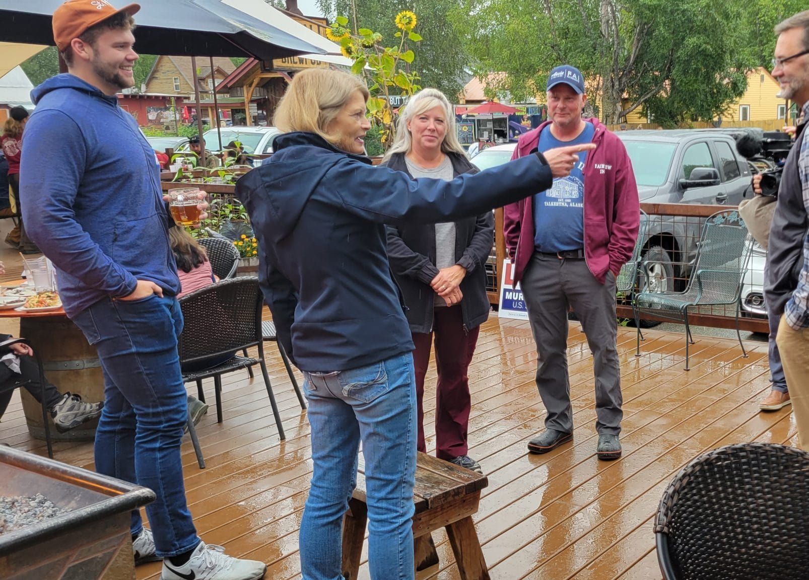 Senator Murkowski Visits Talkeetna Before Primary Election