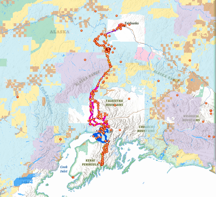 Proposed Alaska Long Trail Route