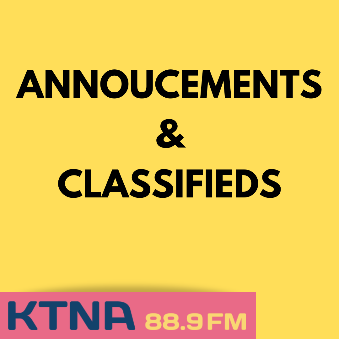 Announcements Friday, November 8