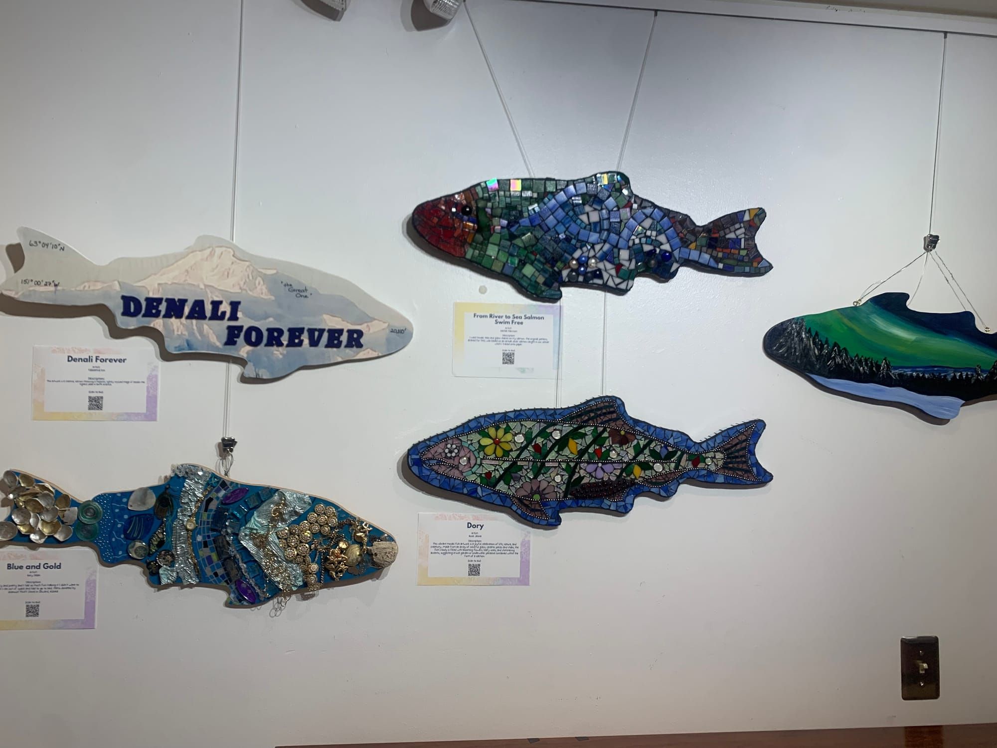 Salmon art display fundraises for Talkeetna Historical Society