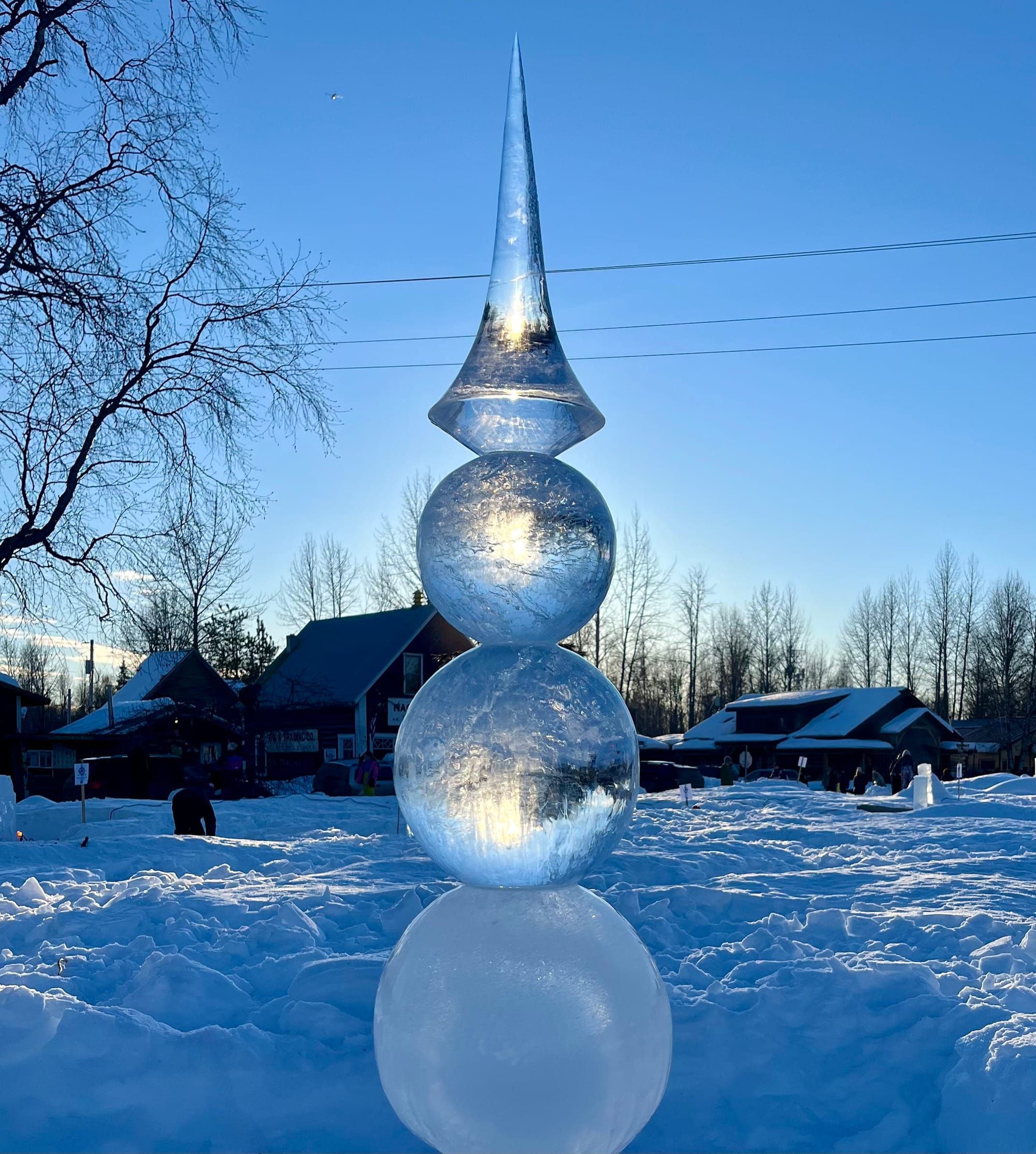 Ice Sculptures Create a Winter Wonderland
