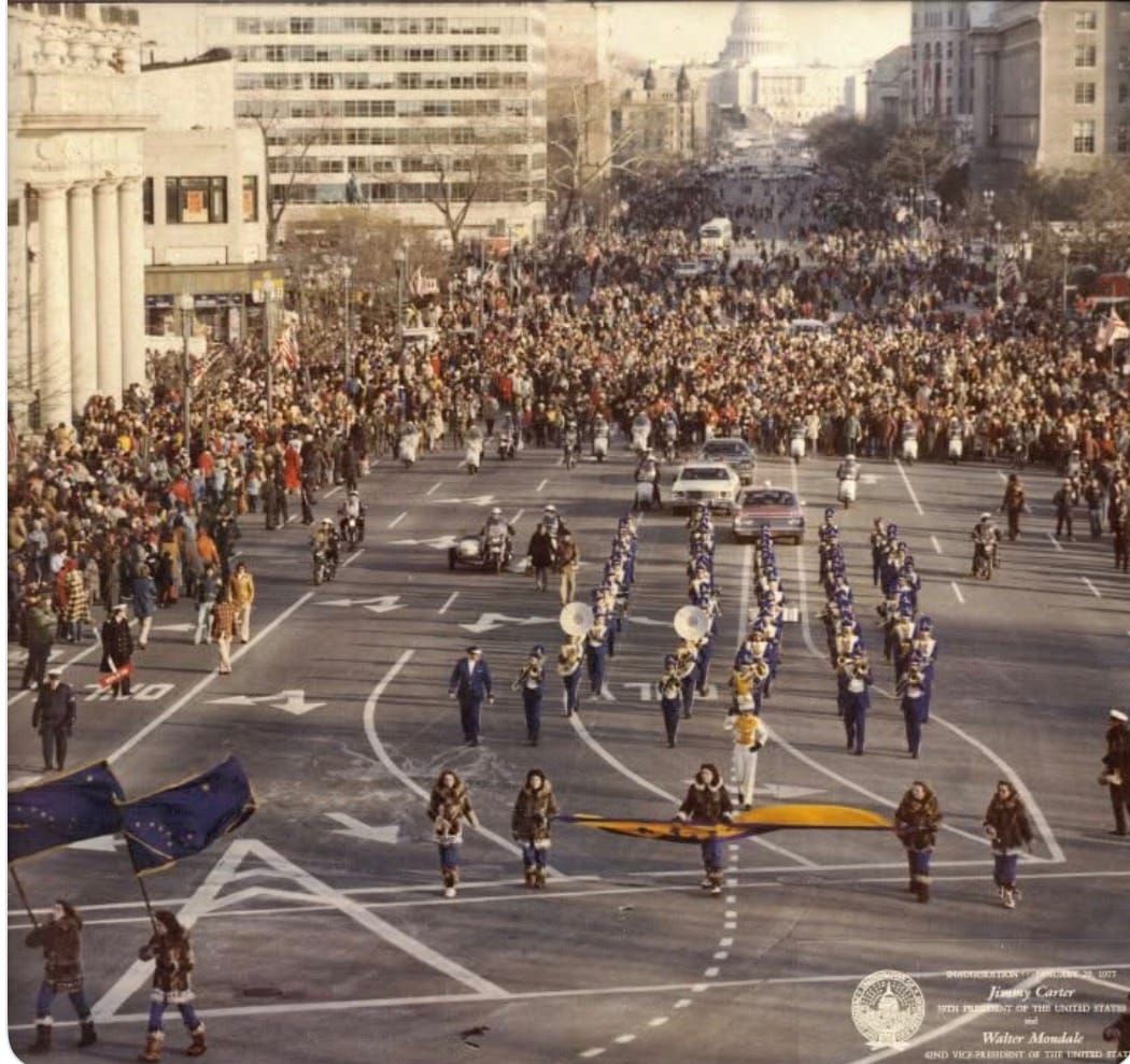 Su-Valley Band Marched in the Capitol 50 Years Ago