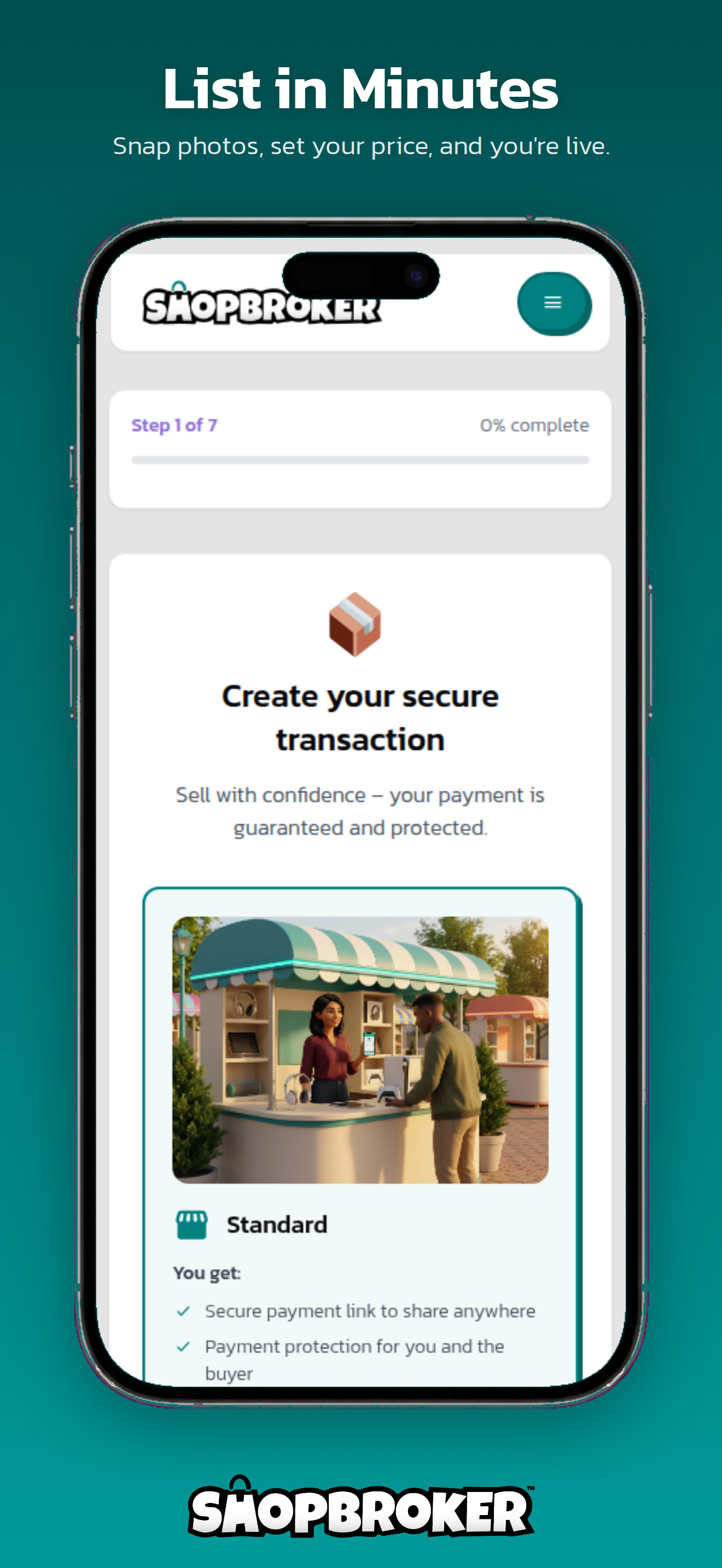 Create listings in minutes with your phone's camera and Price Genius AI.