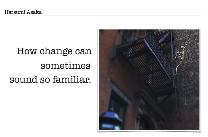 A New Face — Still Hearing the Same Old Voice?