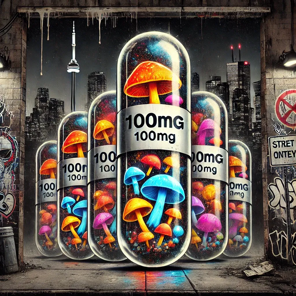100mg microdose capsules | The Psychedelic Scoop | shroom delivery Toronto