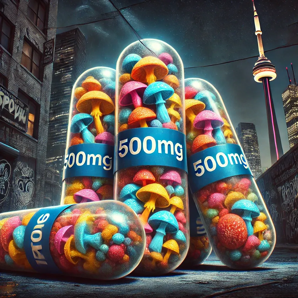 500mg macrodose capsules | The Psychedelic Scoop | shroom delivery Toronto