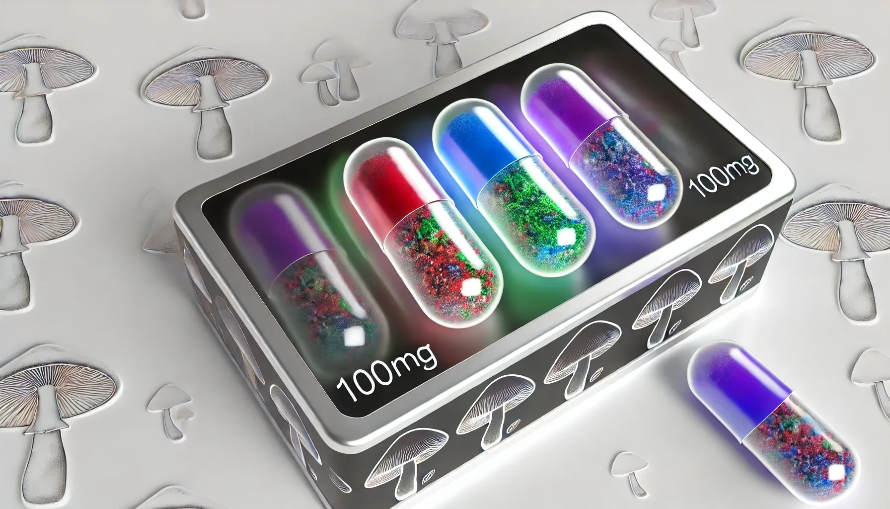 100mg Microdose Capsules | The Psychedelic Scoop | buy shrooms online