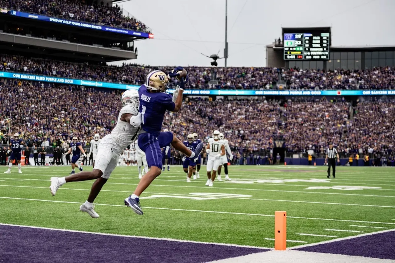 Washington beat Oregon, and you had to hear it to believe it