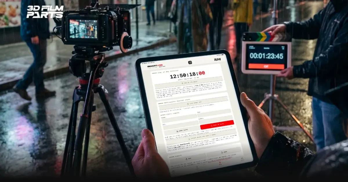 3D Film Parts Just Announced a Free Camera Report App and a Smart Slate — Both Designed on Real Sets