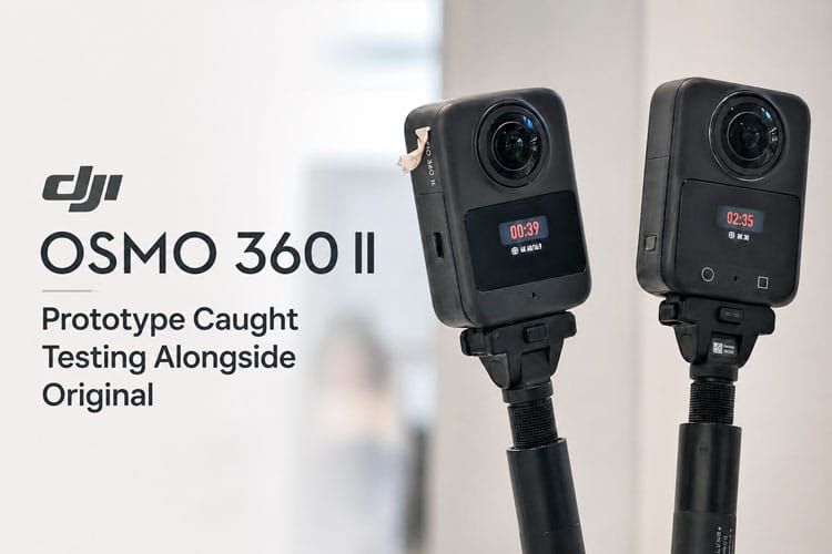 First Look at the DJI Osmo 360 II Prototype: Bigger Battery, Same Sensors, No Announcement Yet