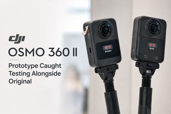First Look at the DJI Osmo 360 II Prototype: Bigger Battery, Same Sensors, No Announcement Yet