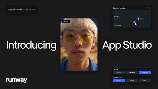 Runway’s App Studio Brings No-Code App Building to AI Filmmaking