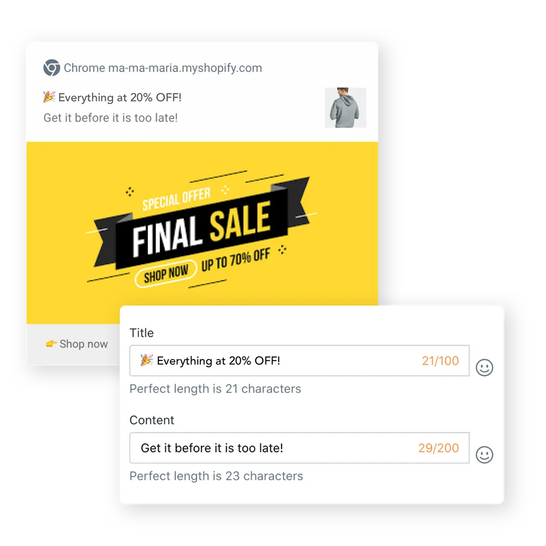 AfterShip web push notifications