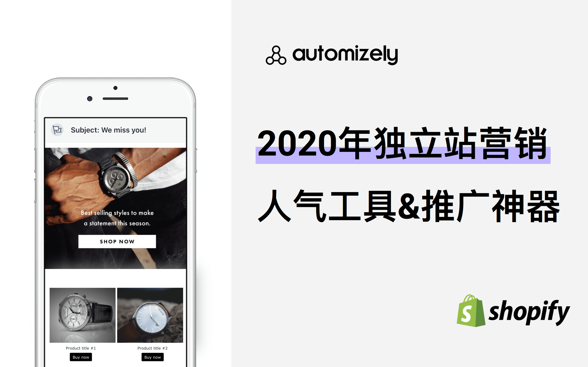 跨境电商独立站运营引流推广&自动营销神器丨Automizely