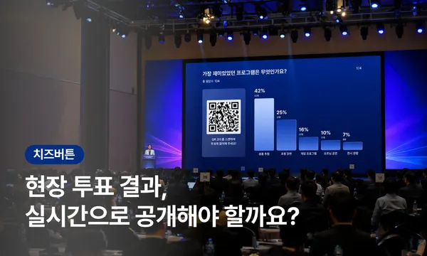 현장 투표 결과, 실시간으로 공개해야 할까요? 발표대회·사내 캠페인·장기자랑 성공사례