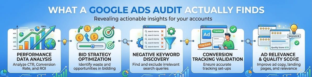 What a Google Ads Audit Actually Finds