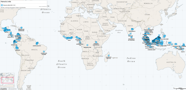Palmoil.io releases data on 80 new palm mills