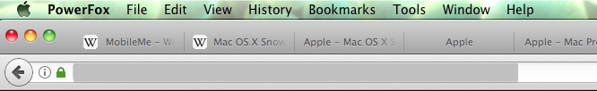 Snow Leopard window traffic light buttons in the title bar