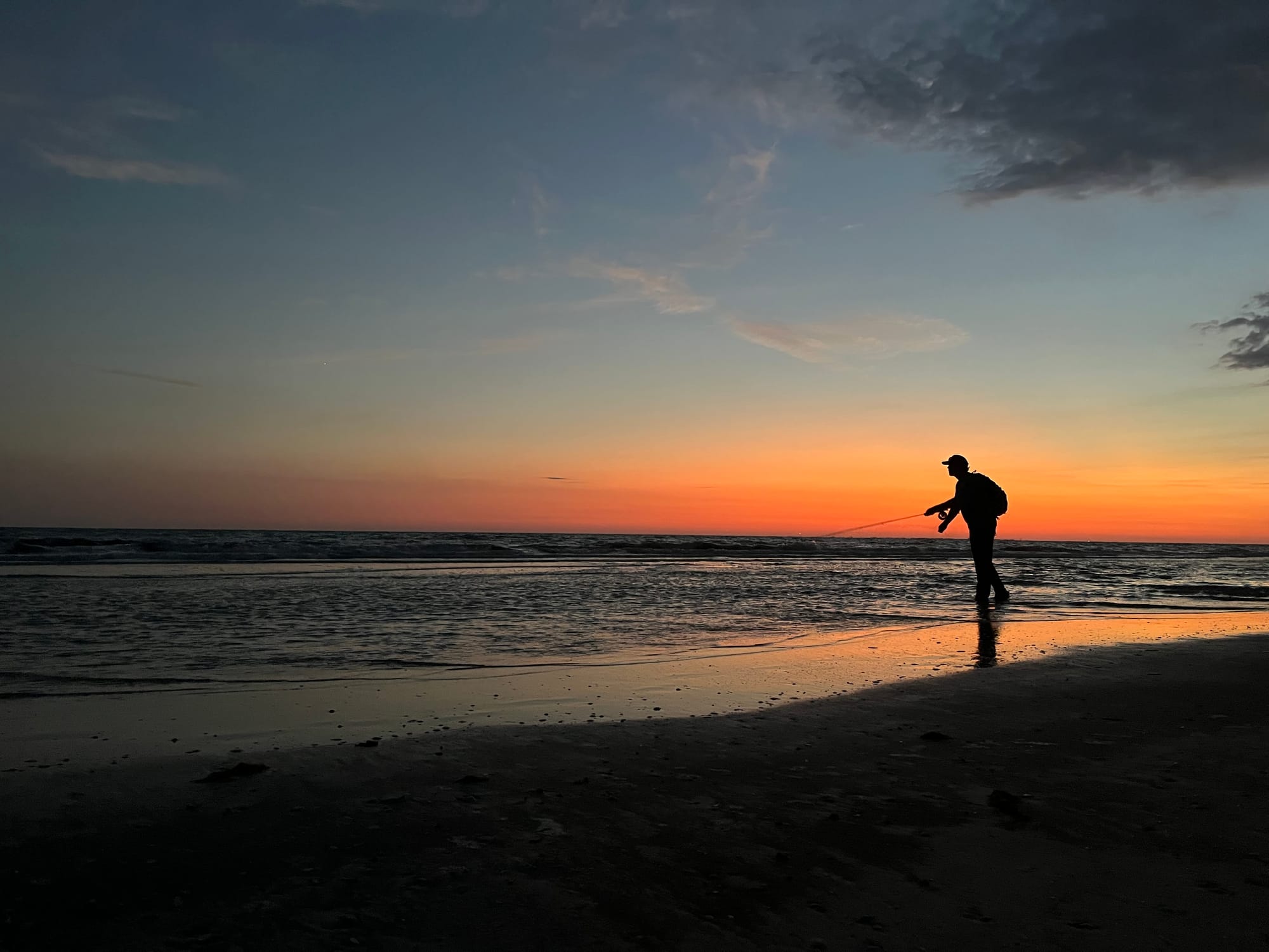 fly fishing the surf