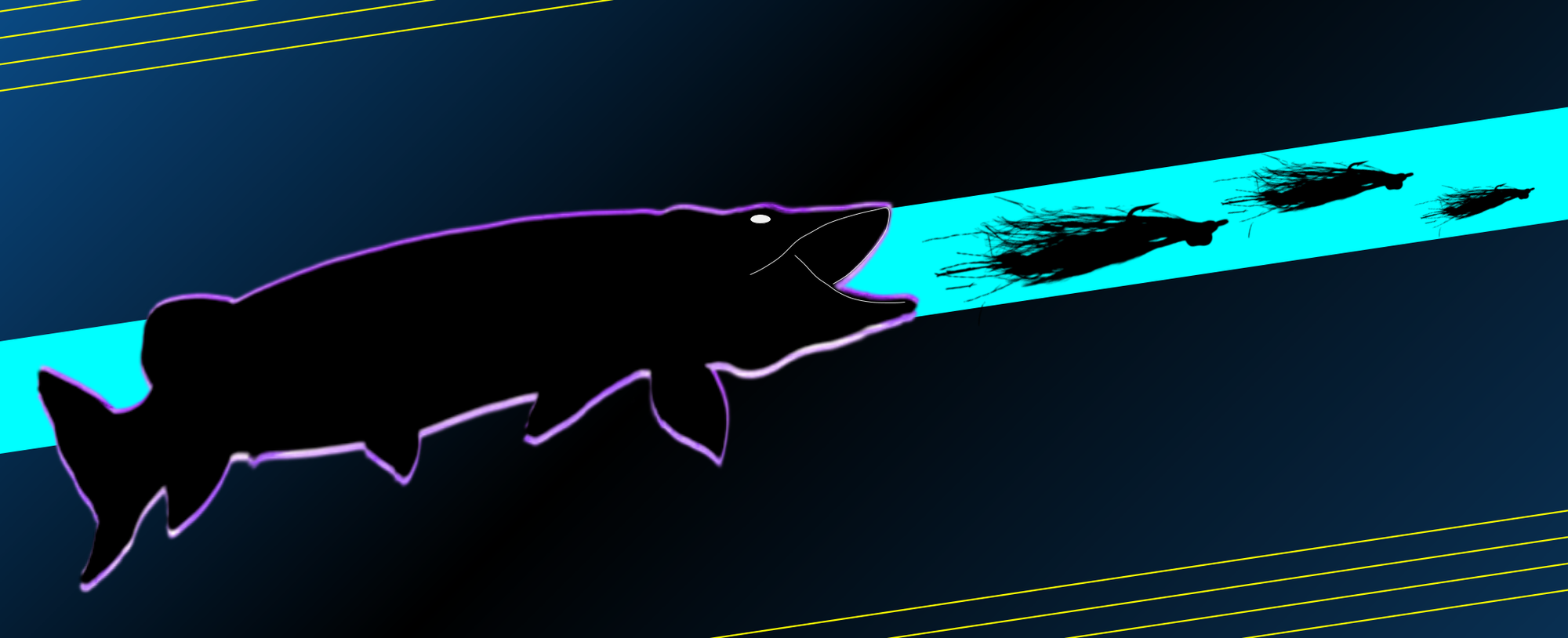 When fly fishing for muskie, northern pike, largemouth bass and smallmouth bass, are larger flies better for catching big fish? 