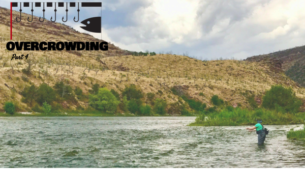 dealing with pressured rivers and overcrowding: rivers like the Green River at Flaming Gorge, Utah is always busy
