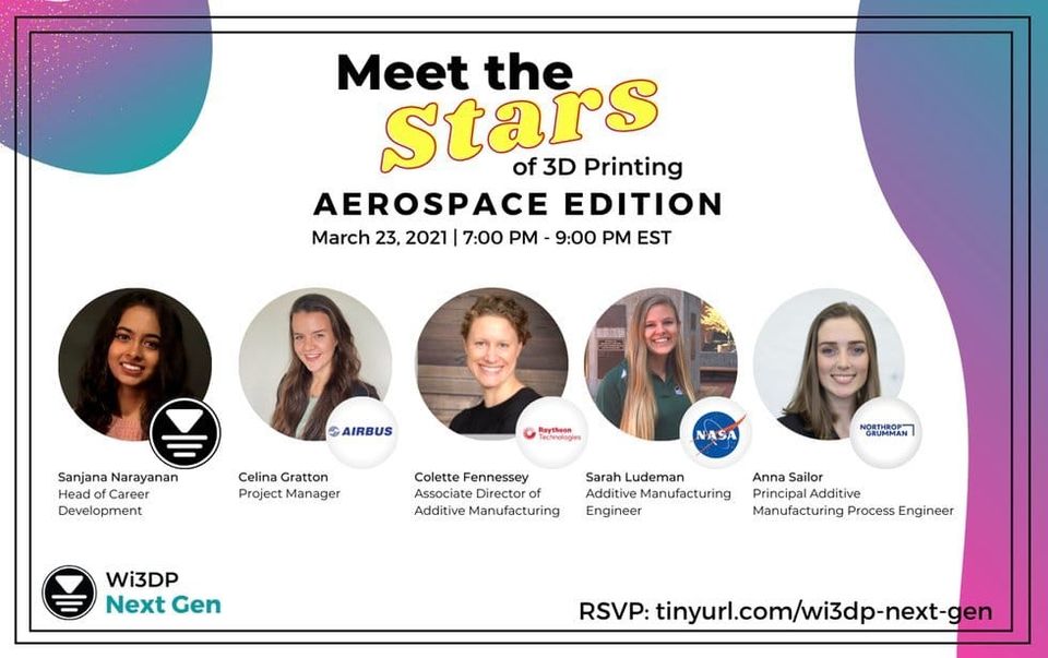 Wi3DP Next Gen Launches ‘Meet the Stars of 3D Printing: Aerospace Edition’ Virtual Event