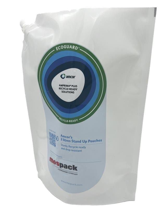 Mespack and Amcor launch a recycle-ready 2 litre stand-up pouch for the home care industry