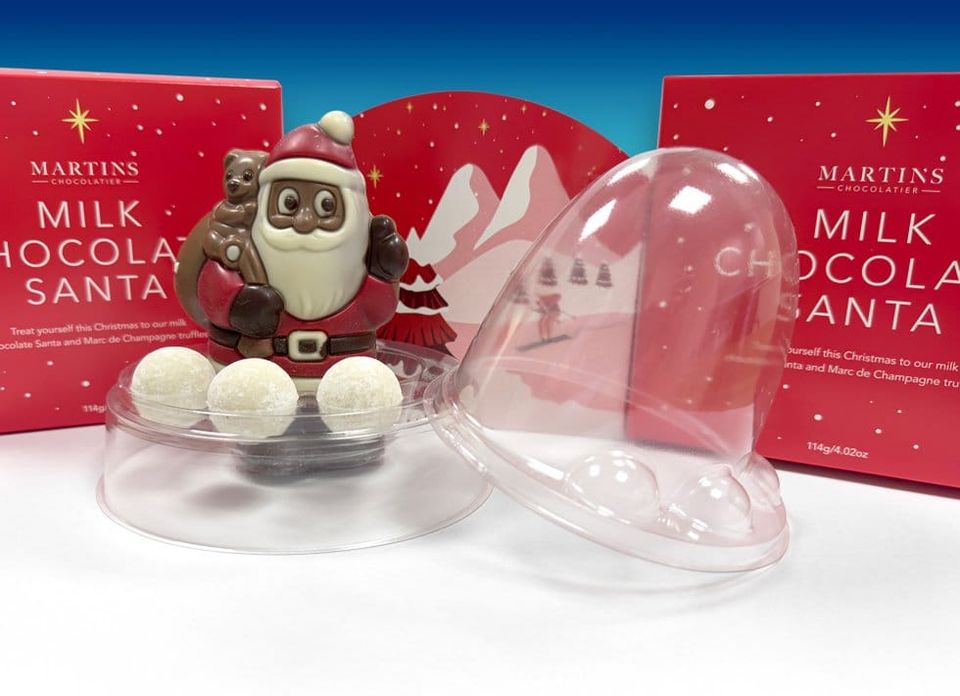 MACPAC designs a snow globe-type pack for Martin’s Chocolatier