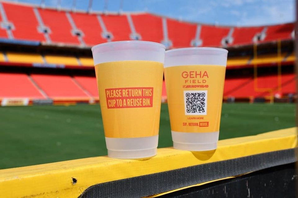 Kansas City Chiefs eliminates single-use beverage cups at Arrowhead Stadium
