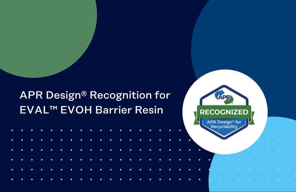 Kuraray America Inc receives APR Design Recognition from the Association of Plastic Recyclers
