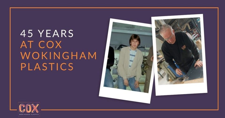 Former apprentice celebrates 45 years at Cox Wokingham Plastics