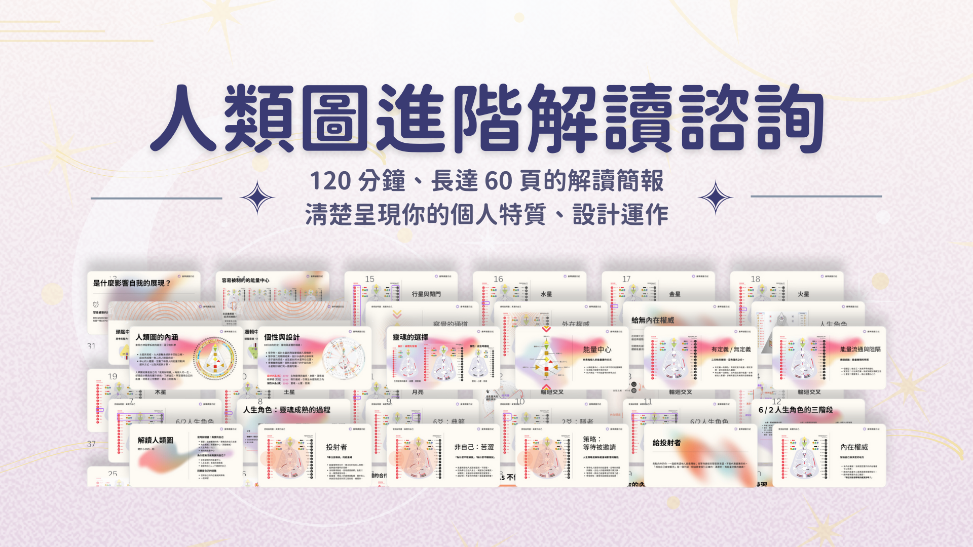 進階解讀諮詢內容:120 分鐘的深度分析|曼蒂人類圖