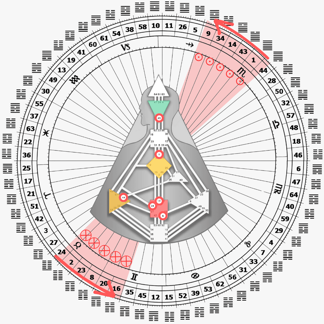 2024/11月 人類圖太陽地球閘門|曼蒂人類圖