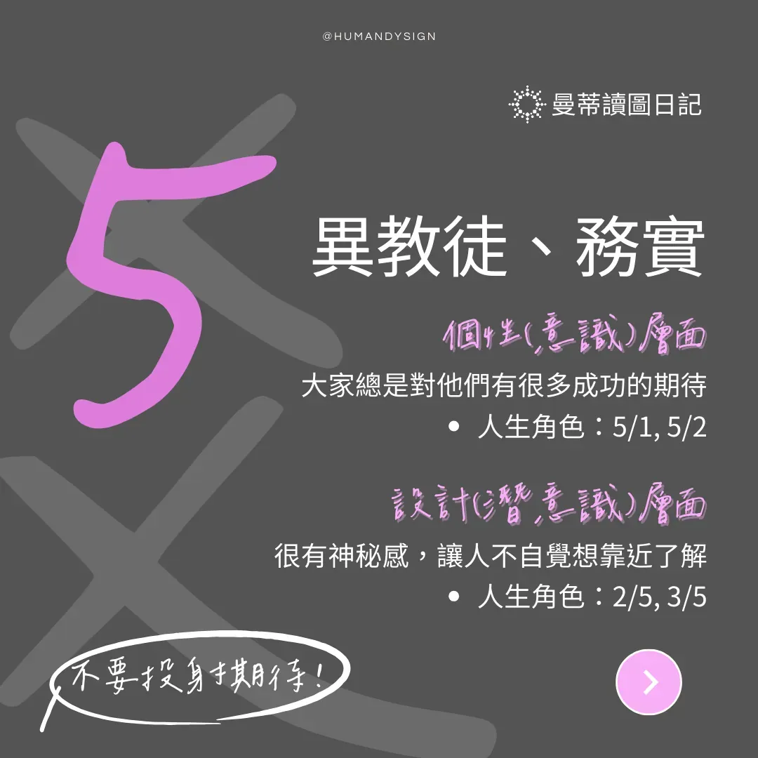 人生角色 5 爻人關鍵字：異教徒、將軍、務實、普及｜曼蒂人類圖
