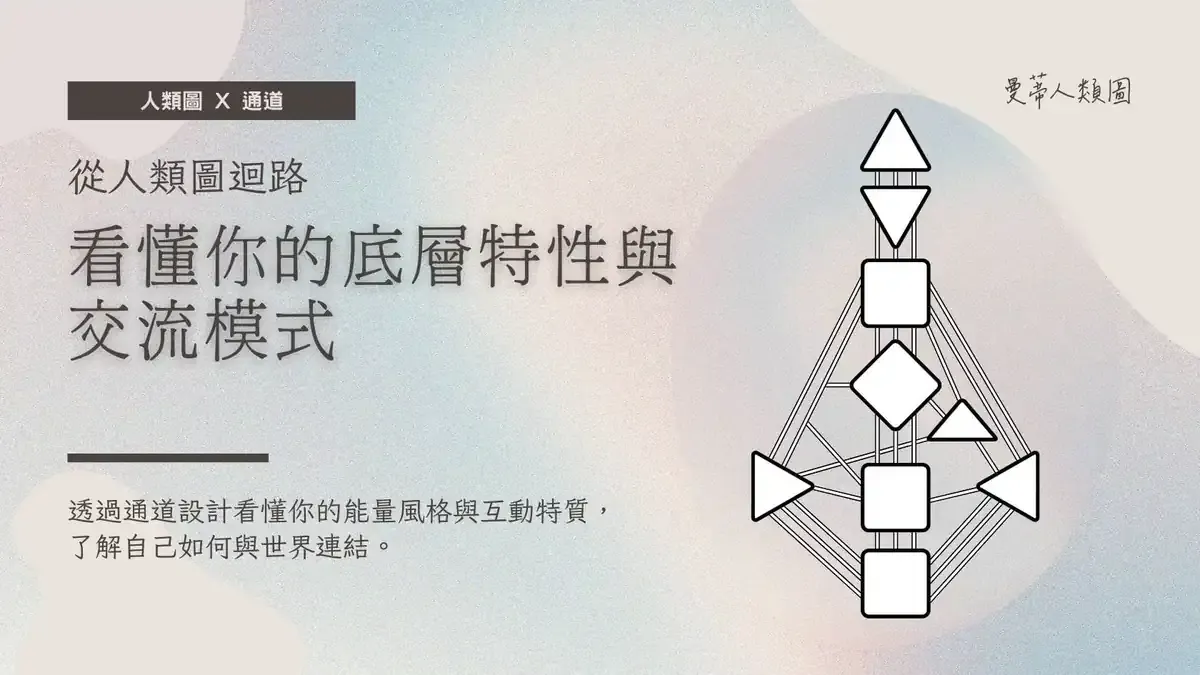 人類圖通道與迴路：從人類圖迴路看出你的底層特性與交流模式｜曼蒂人類圖